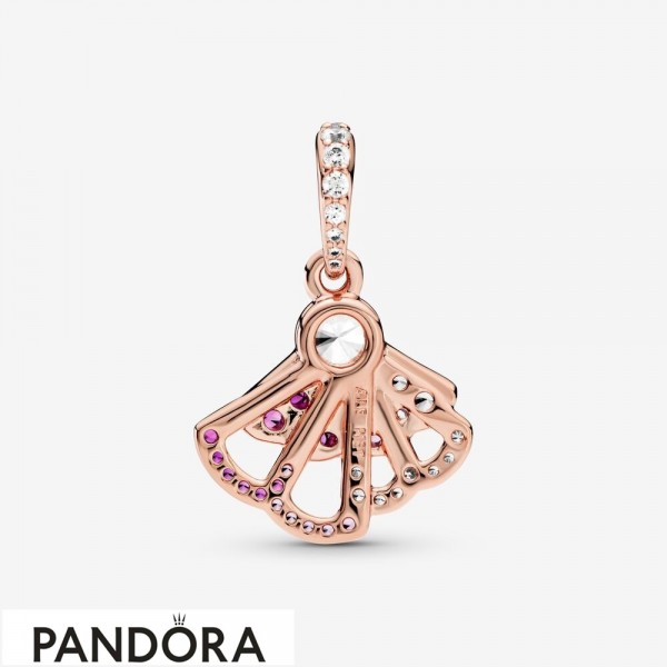 Pandora Jewelry Pink Fan Dangle Charm Official