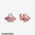 Pandora Jewelry Pink Fan Stud Earrings Official