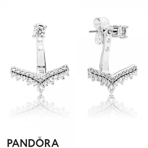 Pandora Jewelry Princess Wishbone Earring Studs Official