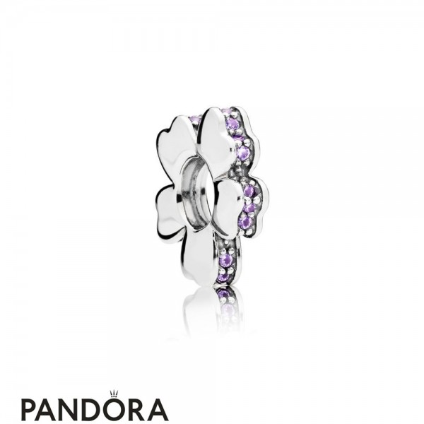 Pandora Jewelry Purple Wildflower Meadow Spacer Charm Official Official