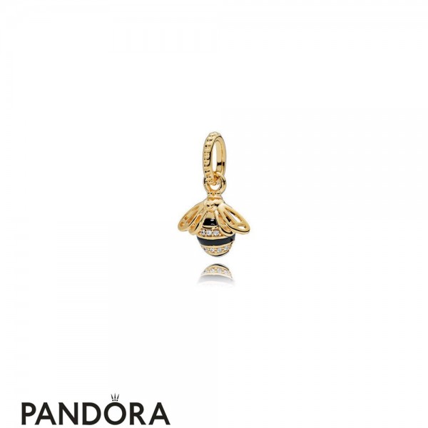 Pandora Jewelry Queen Bee Pendant Pandora Jewelry Shine Black Enamel Official