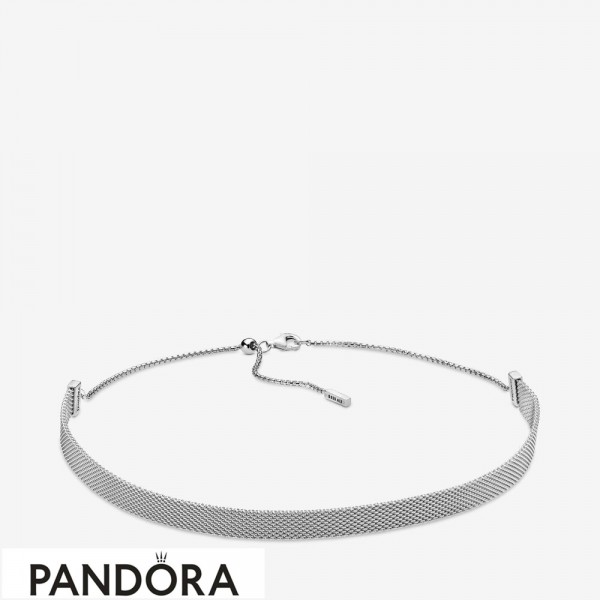 Pandora Jewelry Reflexions Mesh Choker Necklace Official