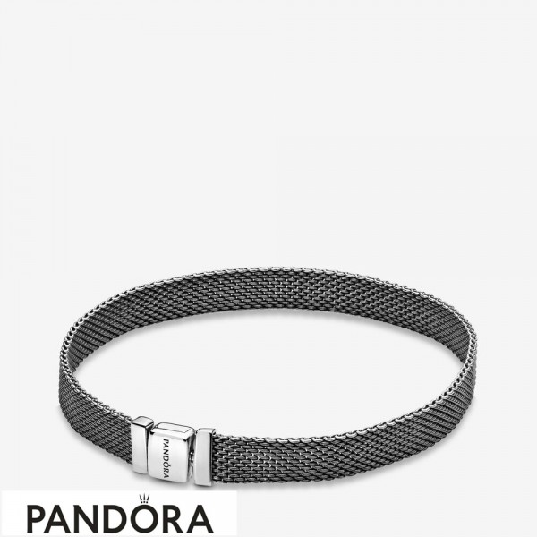 Pandora Jewelry Reflexions Oxidised Mesh Bracelet Official