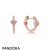 Pandora Jewelry Rose Alluring Hearts Hoop Earrings Official