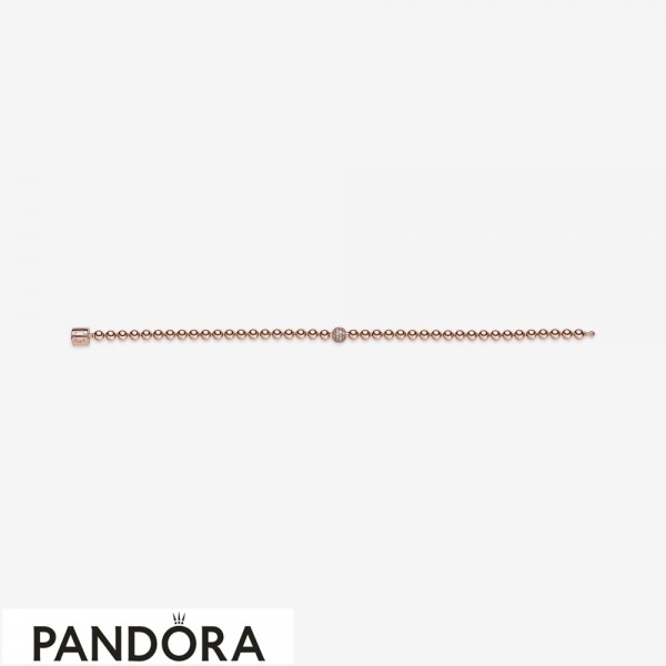Pandora Jewelry Rose Beads & Pave Bracelet Official