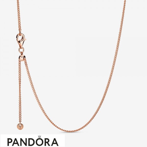 Pandora Jewelry Rose Curb Chain Necklace Official