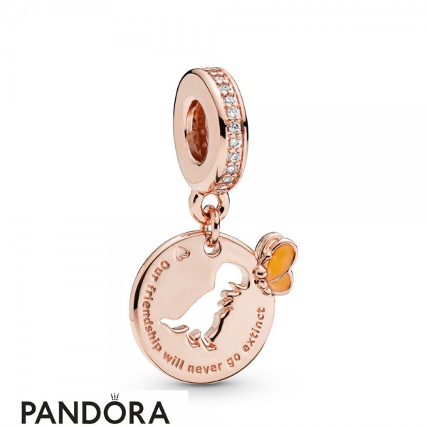 Pandora Jewelry Rose Dinosaur Hanging Charm Official