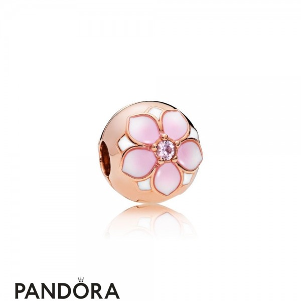Pandora Jewelry Official Rose Magnolia Bloom Clip Official