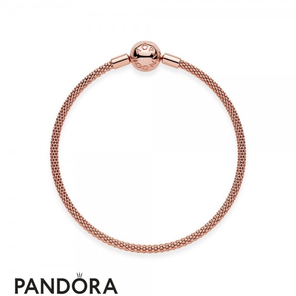 Pandora Jewelry Rose Moments Mesh Bracelet Official