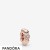 Pandora Jewelry Rose Polished & Pave Bead Spacer Charm Official