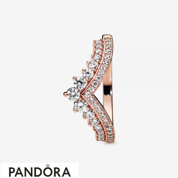 Pandora Jewelry Rose Princess Wishbone Ring Official