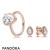 Pandora Jewelry Rose Radiant Teardrop Ring And Earring Set Official