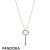 Pandora Jewelry Rose Regal Key Necklace Official