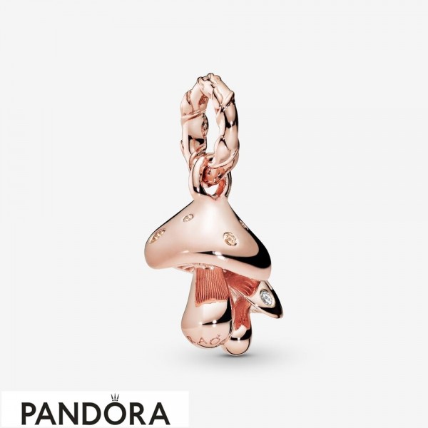 Pandora Jewelry Rose Sparkling Mushrooms Hanging Charm Official
