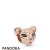 Pandora Jewelry Rose Enamel Black Cubic Zirconia Sparkling Lion Princess Charm Official