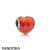 Pandora Jewelry Shape Of Love Charm Orange Cubic Zirconia Official