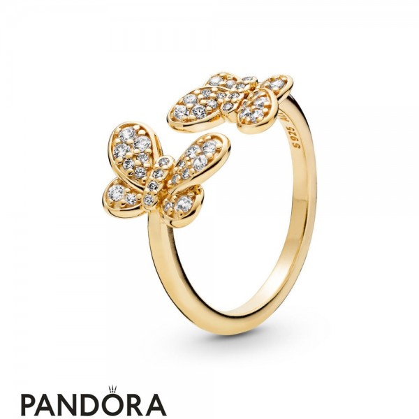 Pandora Jewelry Shine Dazzling Butterflies Ring Official