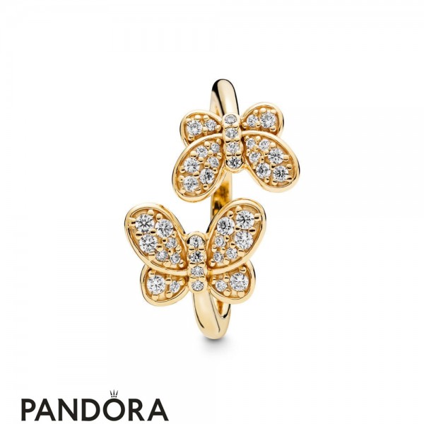 Pandora Jewelry Shine Dazzling Butterflies Ring Official