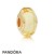 Pandora Jewelry Shine Golden Faceted Murano Glass Charm Official