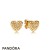 Pandora Jewelry Shine Logo Heart Earring Studs Official