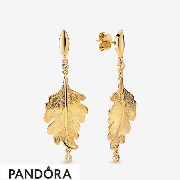 Pandora Jewelry Shine Oak Leaf Earrings Official