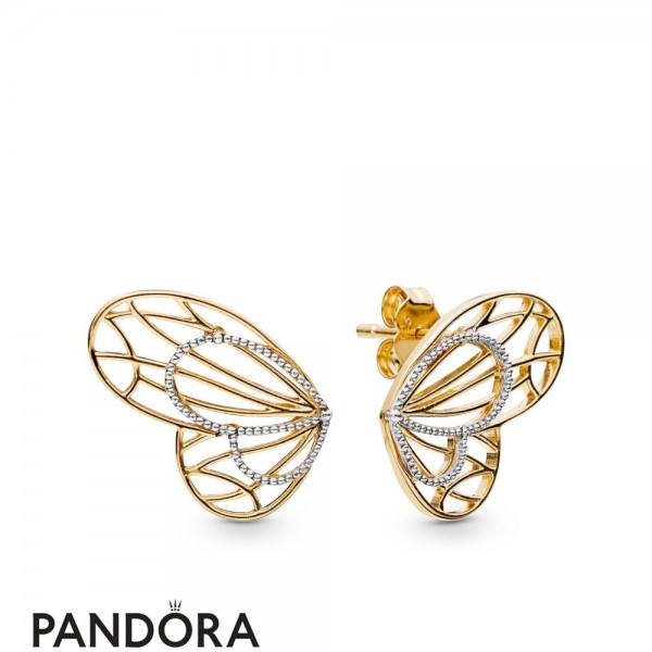 Pandora Jewelry Shine Openwork Butterflies Earring Studs Official
