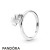 Pandora Jewelry Silver Hanging Clover Ring Official
