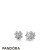 Pandora Jewelry Silver Radiant Lucky Four Leaf Clover Earring Studs Official