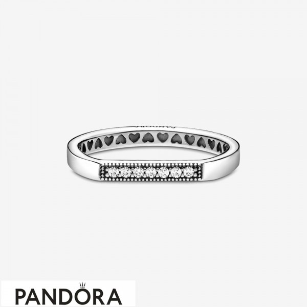 Pandora Jewelry Sparkling Bar Stacking Ring Official