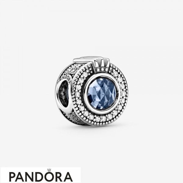 Pandora Jewelry Sparkling Blue Crown O Charm Official