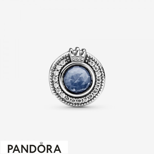 Pandora Jewelry Sparkling Blue Crown O Charm Official