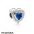 Pandora Jewelry Sparkling Night Blue Love Heart Charm Official