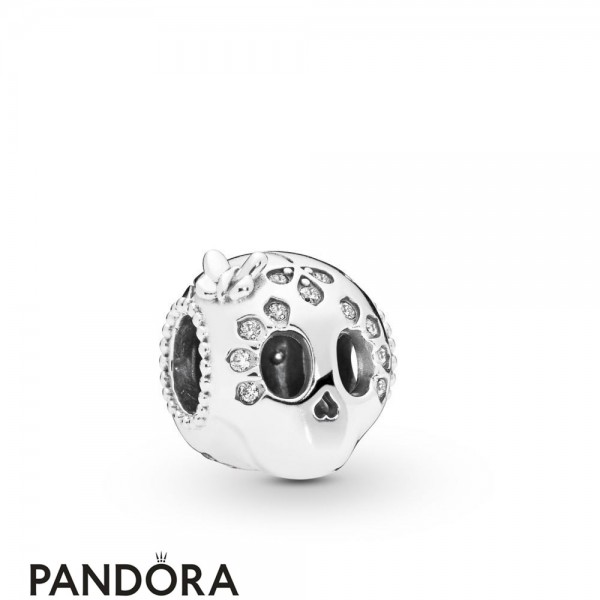 Pandora Jewelry Sparkling Skull Charm Official