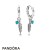 Pandora Jewelry Spiritual Feathers Dangle Earrings Turquoise Enamel Official