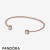 Pandora Jewelry Square Sparkle Open Bangle Official