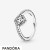 Pandora Jewelry Square Sparkle Wishbone Ring Official