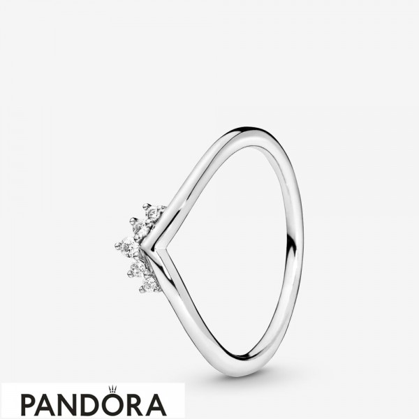 Women's Pandora Jewelry Tiara Wishbone Ring Official