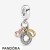 Pandora Jewelry Triple Monogram And Logo Dangle Charm Official