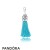 Pandora Jewelry Turquoise Fabric Tassel Dangle Charm Official
