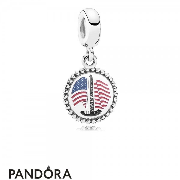 Pandora Jewelry Washington Monument Dangle Charm Mixed Enamel Official