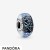 Pandora Jewelry Wavy Dark Blue Murano Glass Ocean Charm Official