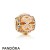 Pandora Jewelry Winter Collection Color Fresco Charm 14K Gold Multi Colored Crystals Pink Cz Official
