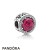 Pandora Jewelry Disney Charms Belle's Radiant Rose Charm Cerise Crystals Cubic Zirconia Official