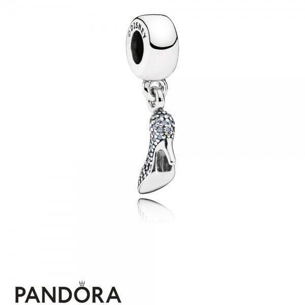 Pandora Jewelry Disney Charms Cinderella Sparkling Slipper Pendant Charm Fancy Light Blue Official