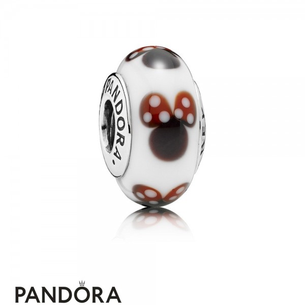 Pandora Jewelry Disney Charms Classic Disney Minnie Charm Murano Glass Official
