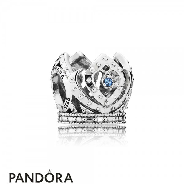 Pandora Jewelry Disney Charms Elsa's Crown Charm Blue Cz Official