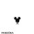 Pandora Jewelry Disney Charms Mickey Icon Petite Charm Black Enamel Official