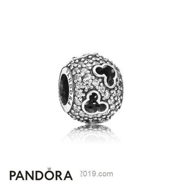 Pandora Jewelry Disney Charms Mickey Silhouettes Charm Clear Cz Official