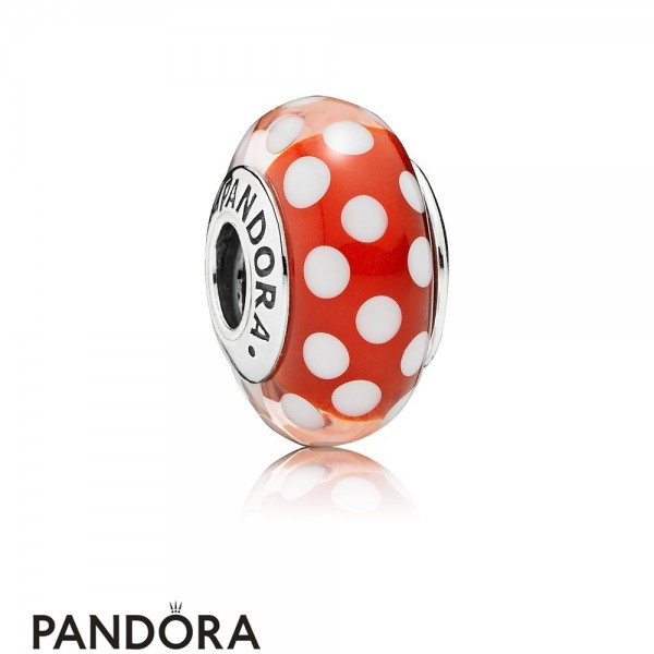 Pandora Jewelry Disney Charms Minnie's Signature Look Charm Murano Glass Official
