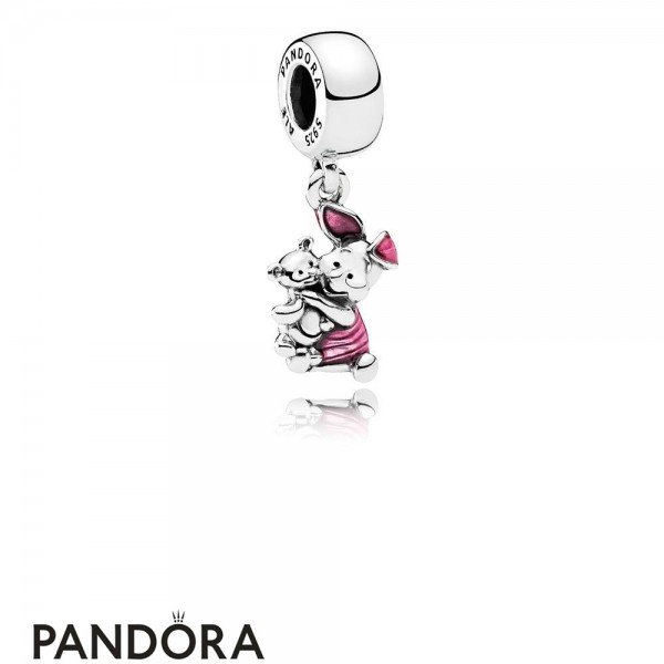 Pandora Jewelry Disney Charms Piglet Pendant Charm Transparent Cerise Enamel Official